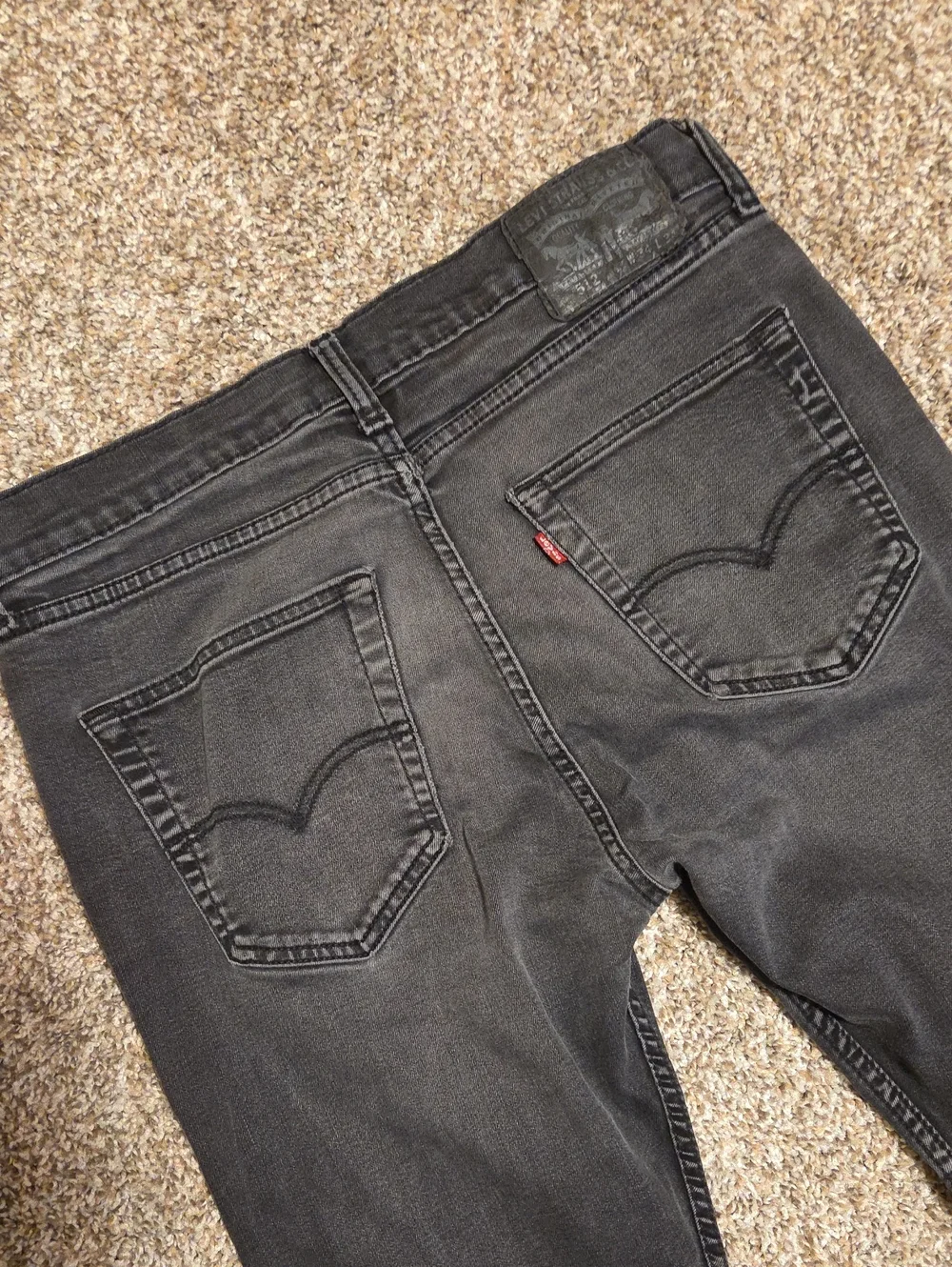 LEVI'S Men's 512 Slim Taper Jeans in Washed Black